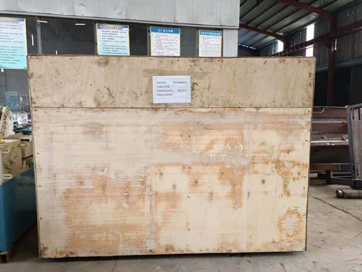 log debarking machine wooden package